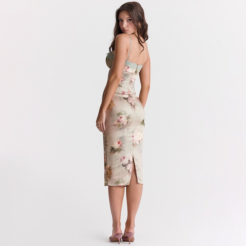 Vestidos de fiesta de noche elástico de satén - lobbol