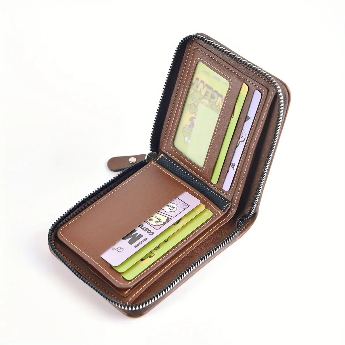1pc Men's Business Wallet, Retro Letter Embossed Credit Card Holder, Gift For Men - lobbol