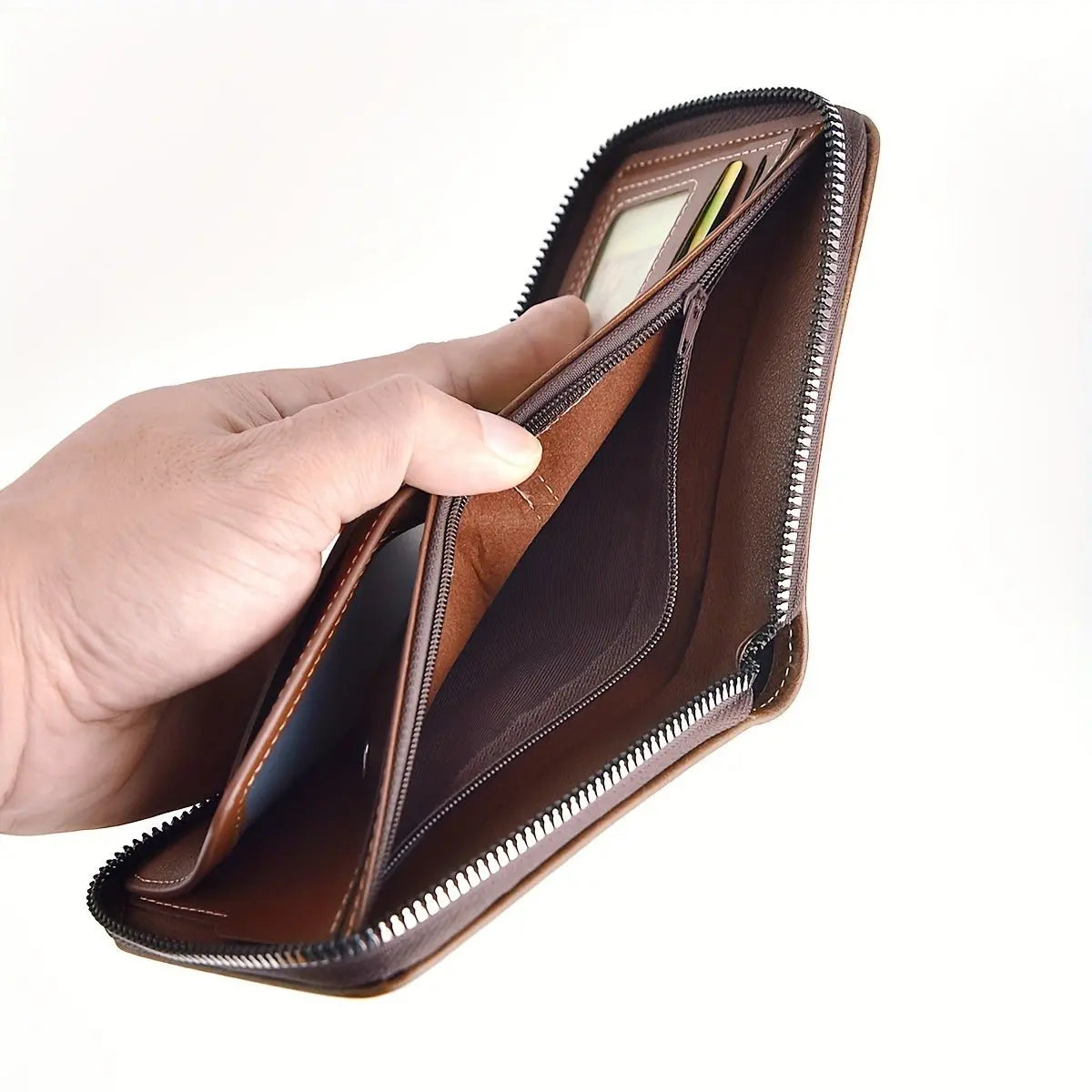1pc Men's Business Wallet, Retro Letter Embossed Credit Card Holder, Gift For Men - lobbol