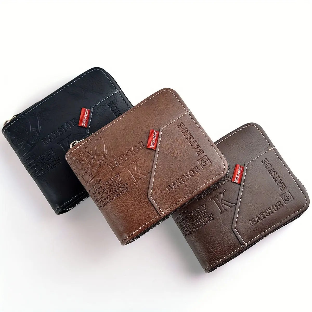 1pc Men's Business Wallet, Retro Letter Embossed Credit Card Holder, Gift For Men - lobbol