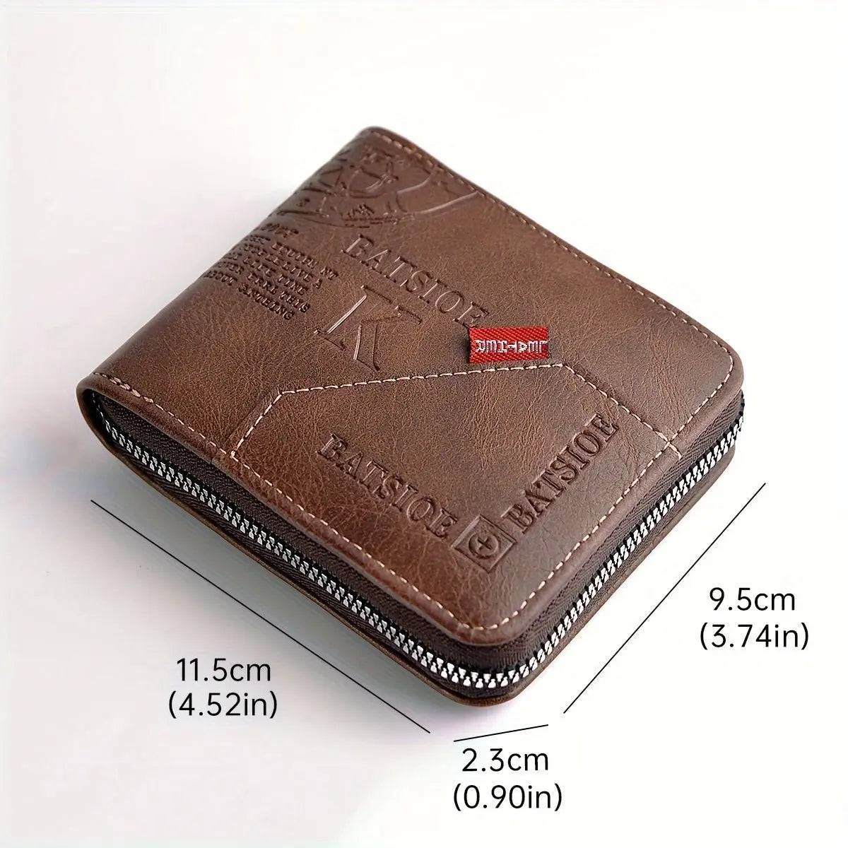 1pc Men's Business Wallet, Retro Letter Embossed Credit Card Holder, Gift For Men - lobbol