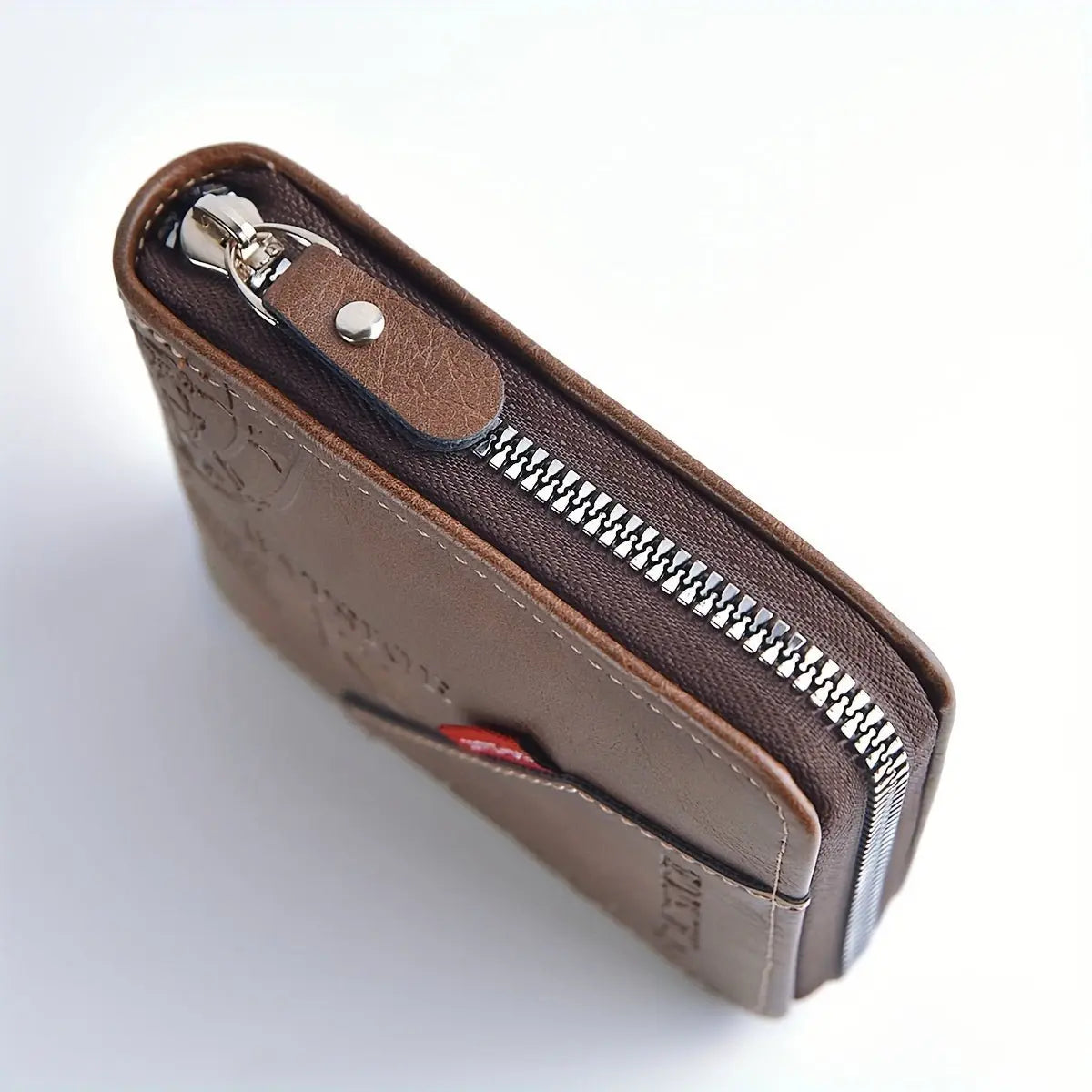 1pc Men's Business Wallet, Retro Letter Embossed Credit Card Holder, Gift For Men - lobbol