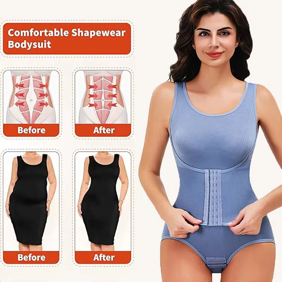 2025 nuevo Body Shapewear con cinturón con cremallera mujeres Control de barriga Fajas Body Shaper cintura entrenador adelgazante Cincher Corset Tops - lobbol
