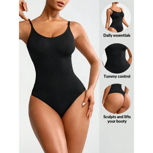 SHAPORA Body moldeador con tirantes finos para mujer