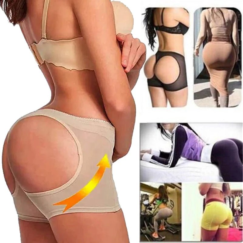 Aishang levantador de glúteos, bragas moldeadoras, pantalones cortos, ropa interior para levantamiento de glúteos, bragas moldeadoras de cuerpo para mujer, bragas de realce de glúteos abiertas en la cadera - lobbol
