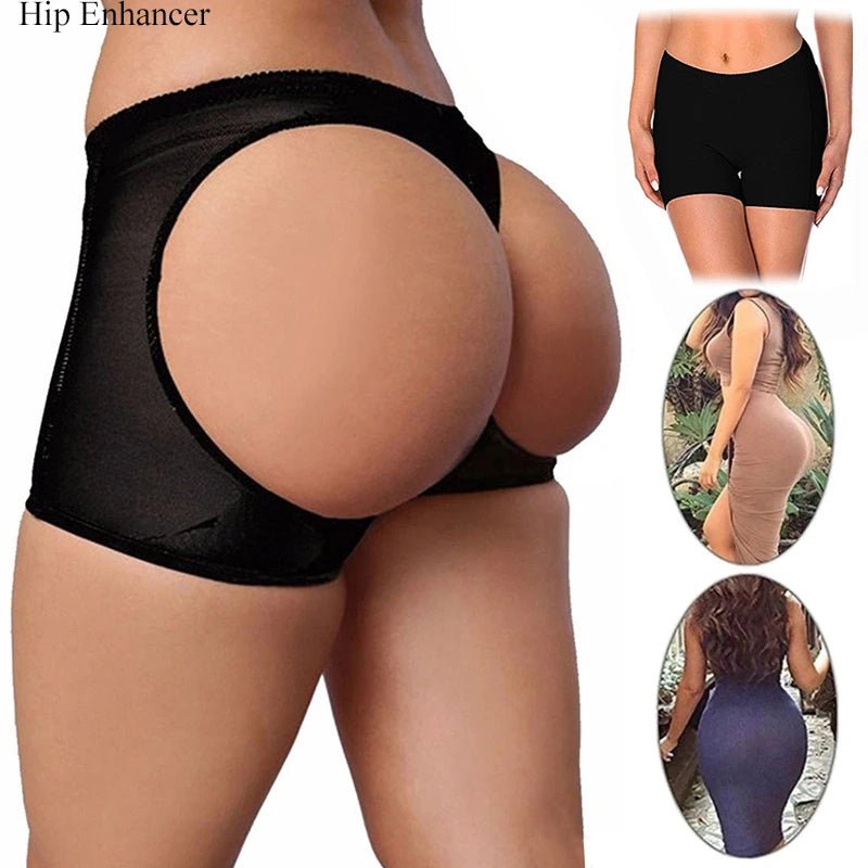 Aishang levantador de glúteos, bragas moldeadoras, pantalones cortos, ropa interior para levantamiento de glúteos, bragas moldeadoras de cuerpo para mujer, bragas de realce de glúteos abiertas en la cadera - lobbol