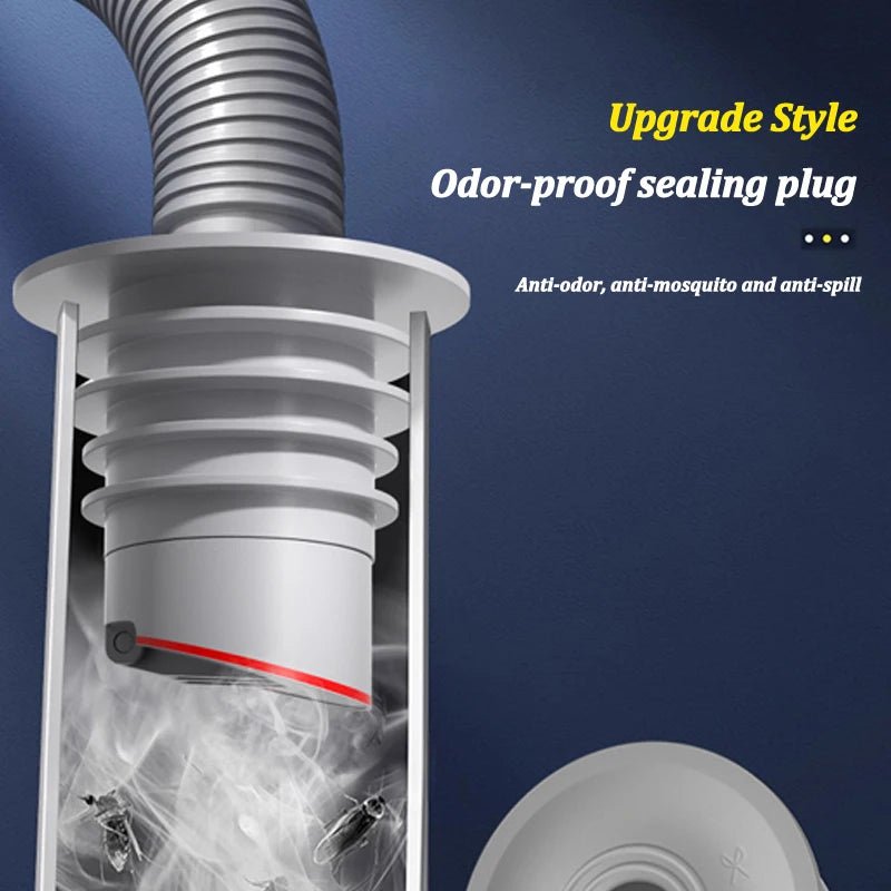 Anillo de sellado de alcantarillado de baño de silicona, tapón de tubo de alcantarillado para fregadero de cocina, tapón de conector de drenaje de suelo antiolor para lavadora - lobbol