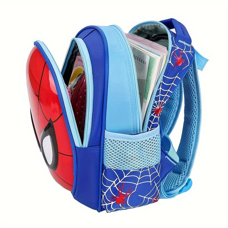 Authorized 1pc Children's Backpack, Spider Man Cartoon Theme Student Backpack, School Student Travel Backpack - lobbol