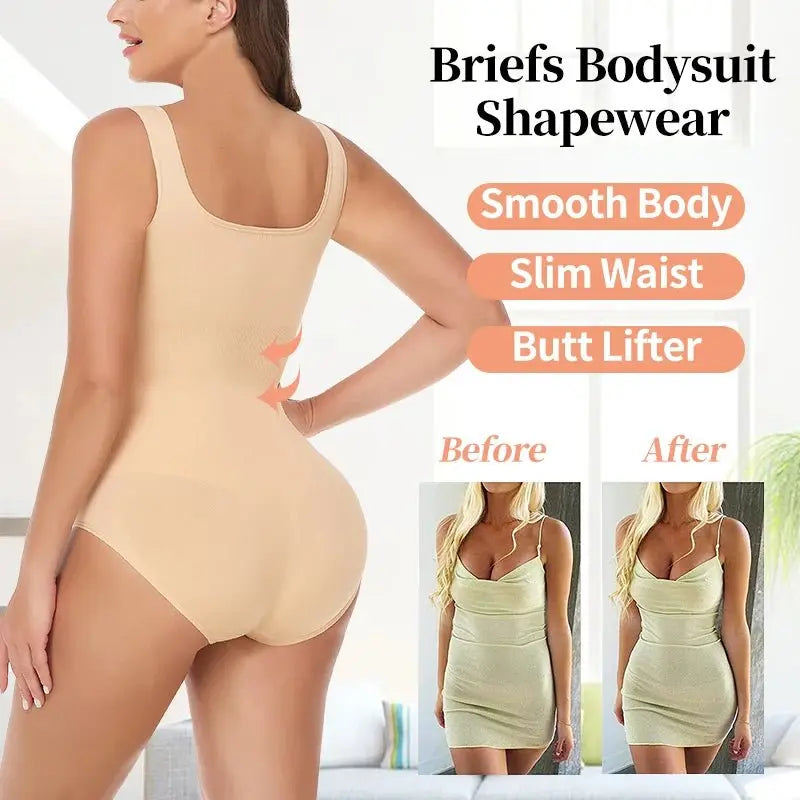 Body moldeador para mujer, ropa interior adelgazante, Mono de cuello bajo, Control de barriga, levantador de glúteos, moldeador de cuerpo suave e Invisible - lobbol