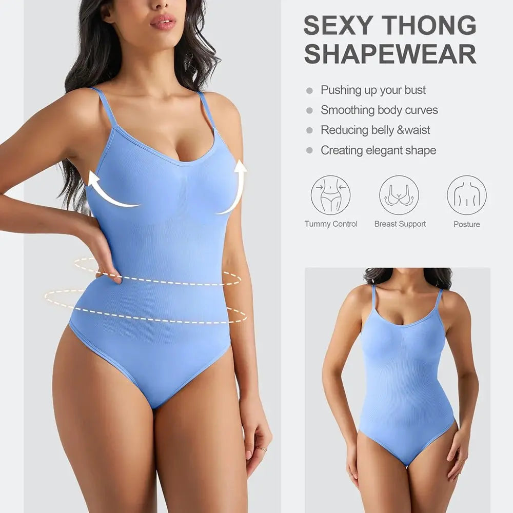 Body moldeador para mujer, ropa interior adelgazante, Mono de cuello bajo, Control de barriga, levantador de glúteos, moldeador de cuerpo suave e Invisible - lobbol