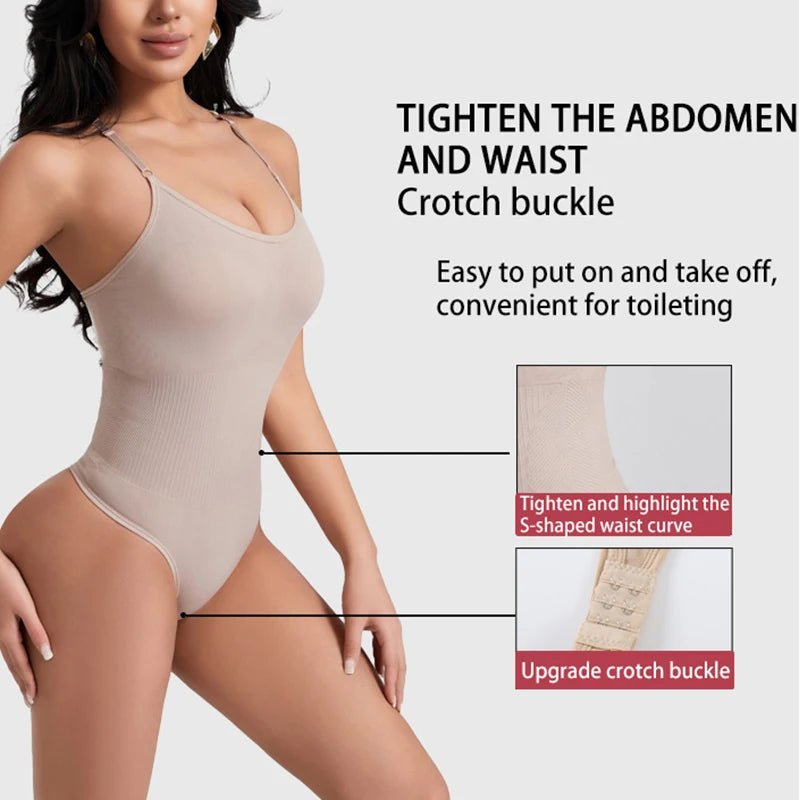 Body moldeador sin costuras para mujer, Fajas Colombianas, moldeador de cuerpo completo, Tanga, Control de barriga suave, levantador de glúteos, ropa interior adelgazante - lobbol