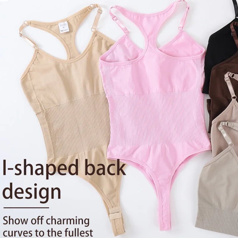 Body moldeador sin costuras para mujer, Fajas Colombianas, moldeador de cuerpo completo, Tanga, Control de barriga suave, levantador de glúteos, ropa interior adelgazante - lobbol