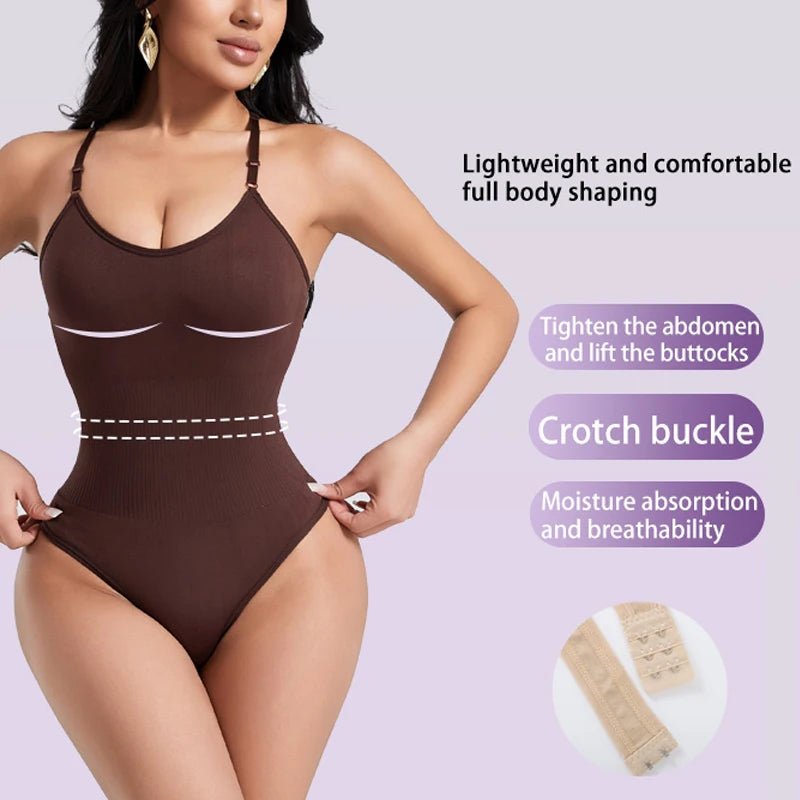 Body moldeador sin costuras para mujer, Fajas Colombianas, moldeador de cuerpo completo, Tanga, Control de barriga suave, levantador de glúteos, ropa interior adelgazante - lobbol
