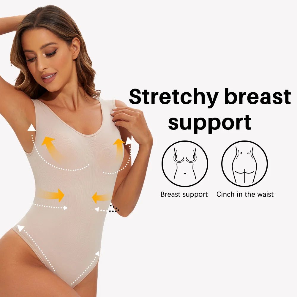 Body moldeador sin costuras para mujer, moldeador de cuerpo, Tanga, moldeador de cuerpo, esculpido de pecho, adelgazante, correas anchas para los hombros, nuevo - lobbol