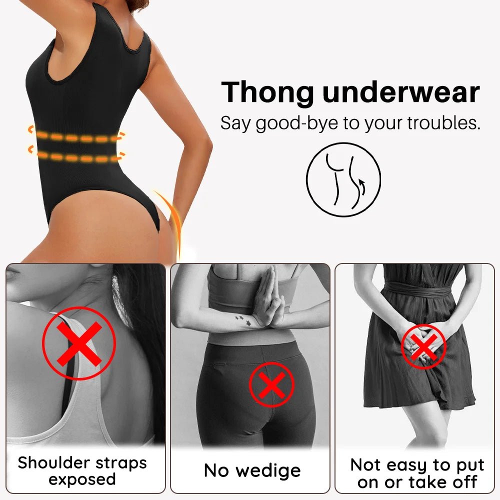 Body moldeador sin costuras para mujer, moldeador de cuerpo, Tanga, moldeador de cuerpo, esculpido de pecho, adelgazante, correas anchas para los hombros, nuevo - lobbol