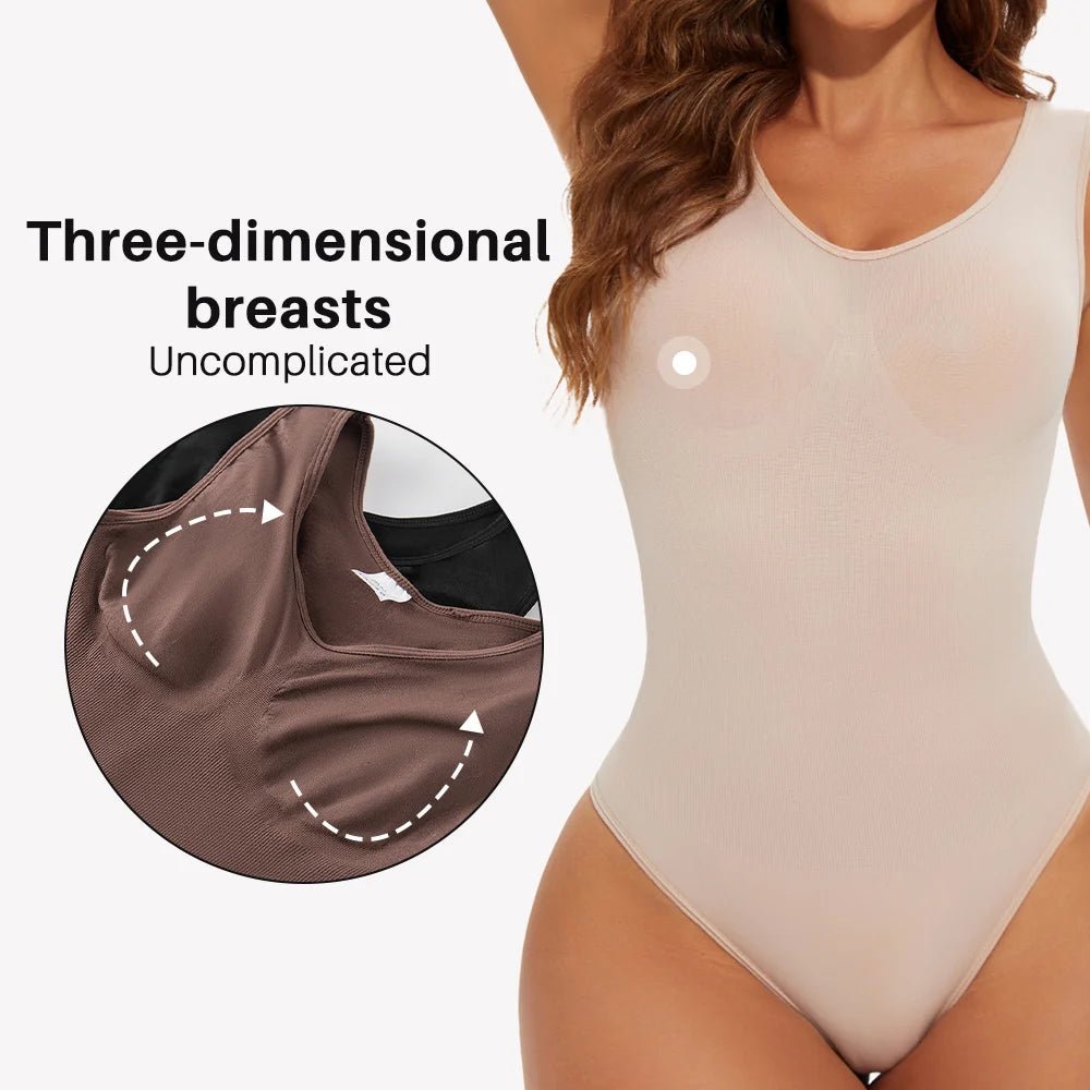 Body moldeador sin costuras para mujer, moldeador de cuerpo, Tanga, moldeador de cuerpo, esculpido de pecho, adelgazante, correas anchas para los hombros, nuevo - lobbol