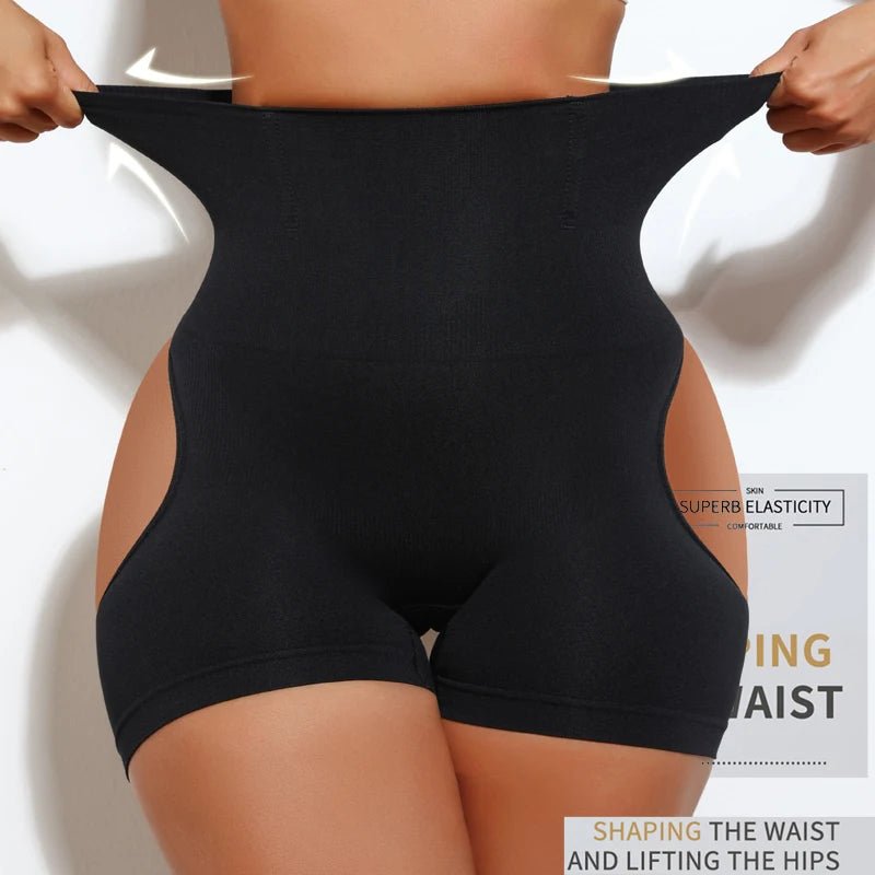 Bragas de Control moldeador de cintura alta para mujer, ropa moldeadora de glúteos, pantalones cortos ajustados sexis para mostrar glúteos, ropa interior Sexy, moldeador de cuerpo adelgazante - lobbol