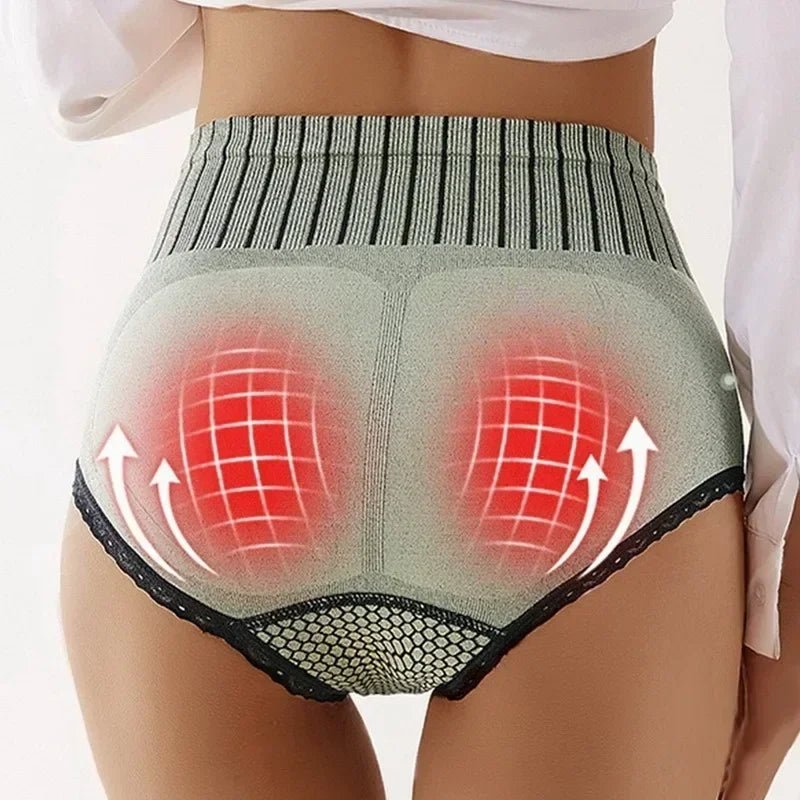 Bragas sin costuras para mujer, ropa interior femenina de cintura alta, bragas de realce de cadera, ropa interior transpirable, lencería Sexy, moldeador de cuerpo - lobbol