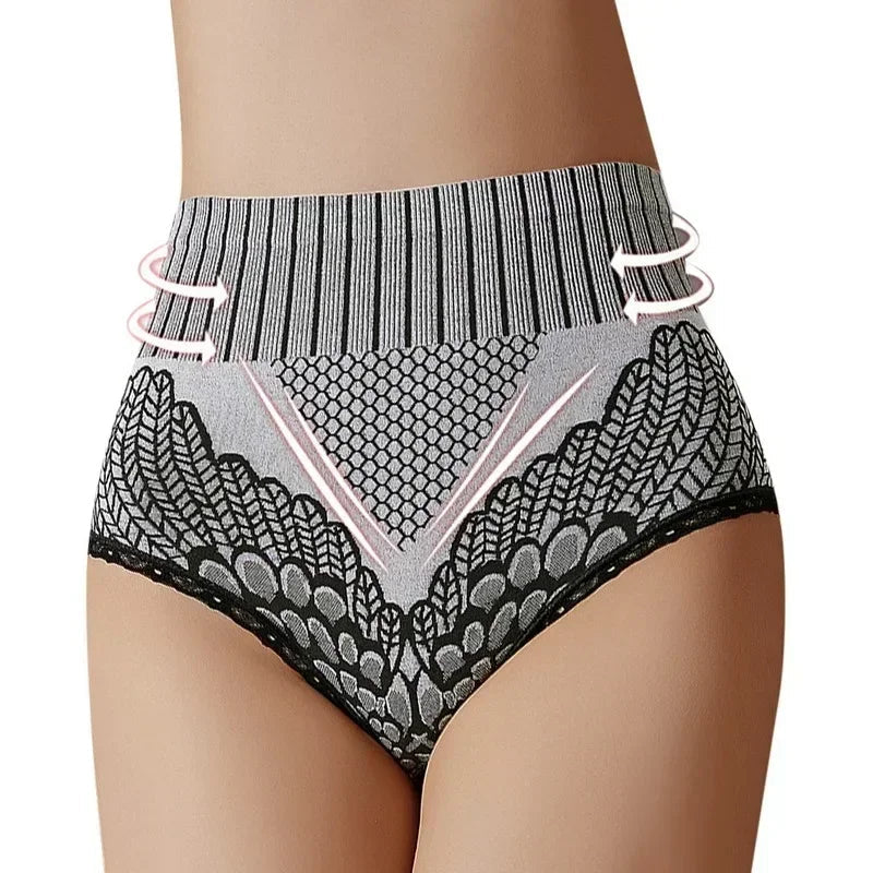 Bragas sin costuras para mujer, ropa interior femenina de cintura alta, bragas de realce de cadera, ropa interior transpirable, lencería Sexy, moldeador de cuerpo - lobbol