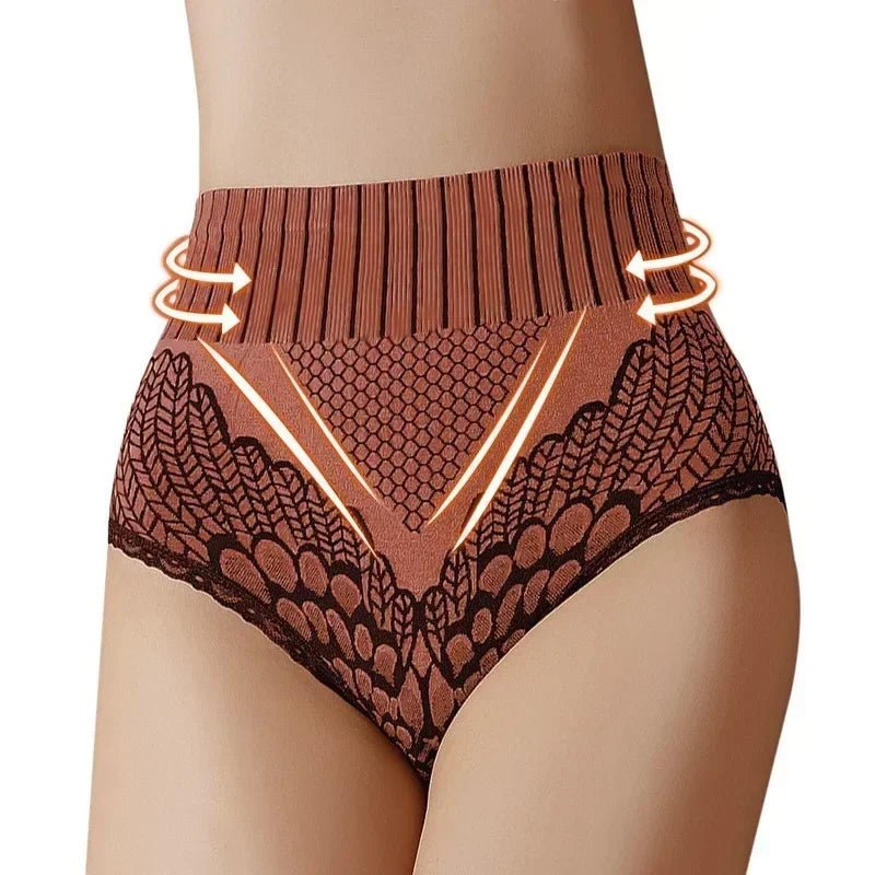 Bragas sin costuras para mujer, ropa interior femenina de cintura alta, bragas de realce de cadera, ropa interior transpirable, lencería Sexy, moldeador de cuerpo - lobbol