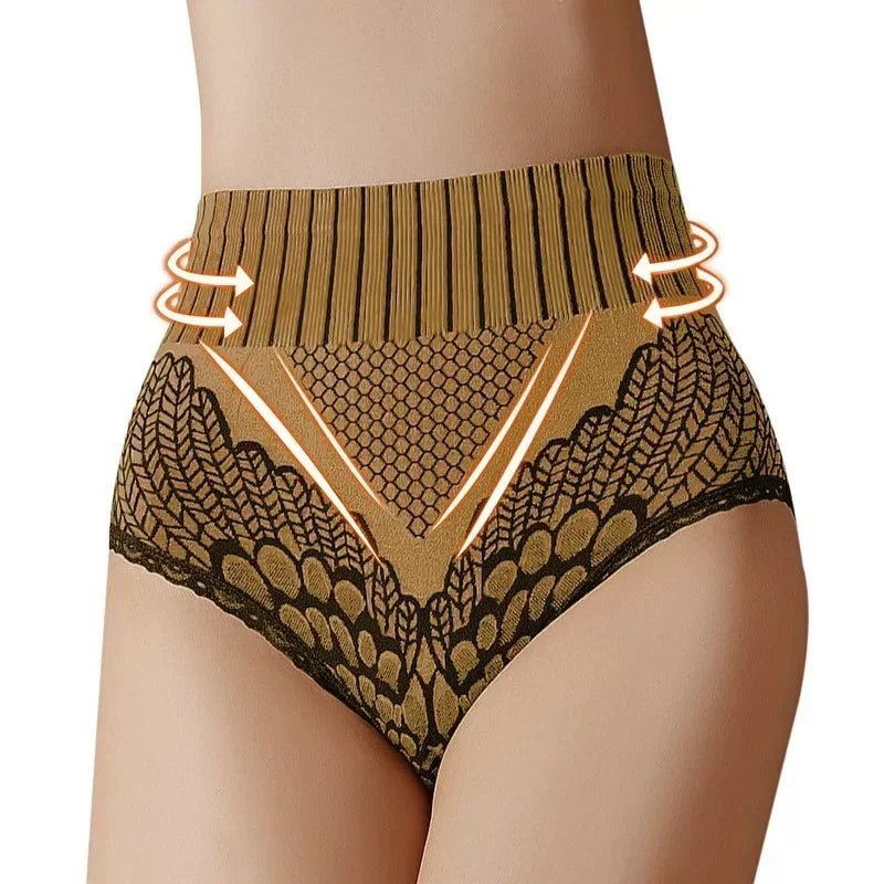 Bragas sin costuras para mujer, ropa interior femenina de cintura alta, bragas de realce de cadera, ropa interior transpirable, lencería Sexy, moldeador de cuerpo - lobbol