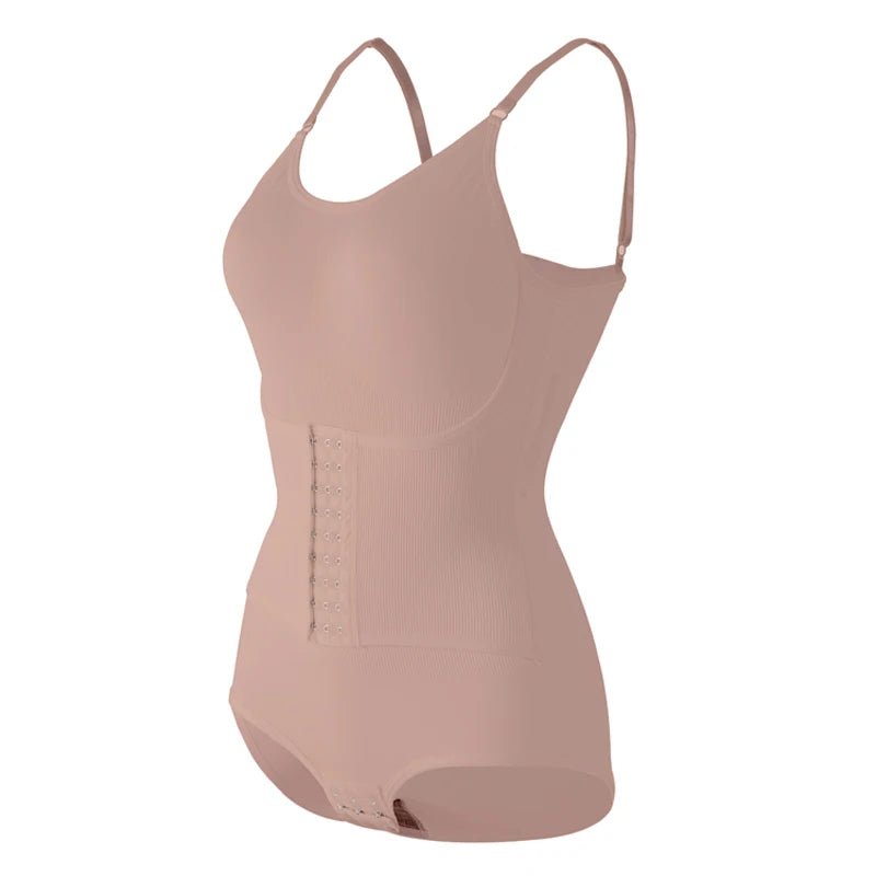 Entrenador de cintura Sexy con ganchos para mujer, ropa moldeadora sin costuras, adelgazante, levantador de glúteos, mono con entrepierna abierta, ropa interior elástica alta - lobbol