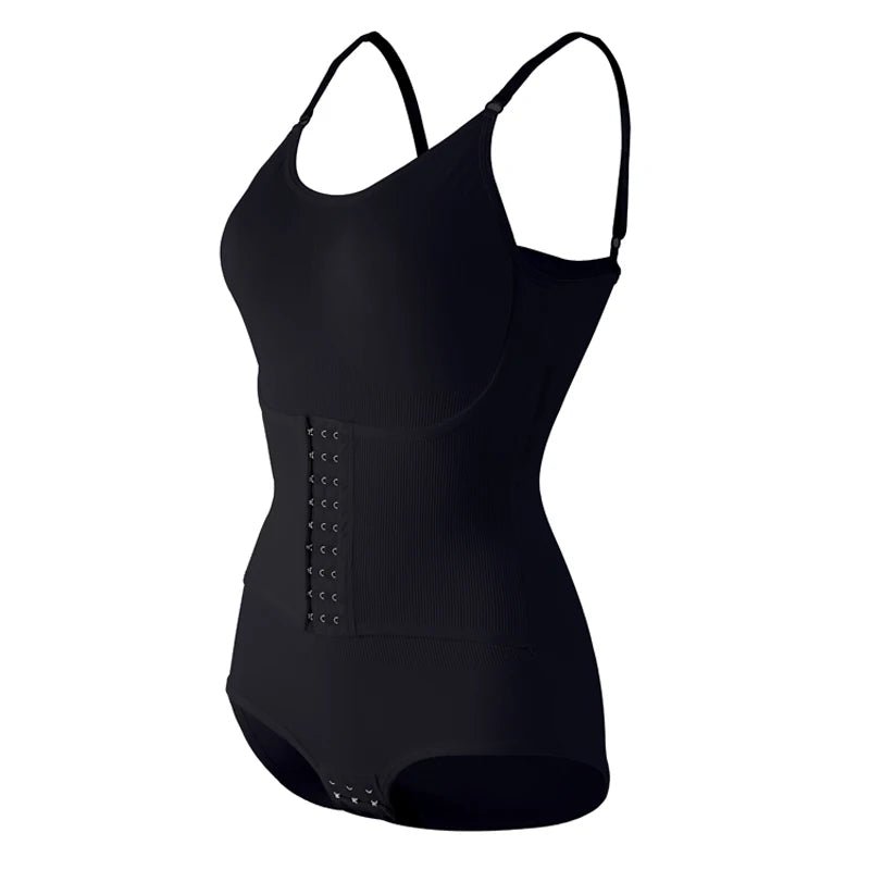 Entrenador de cintura Sexy con ganchos para mujer, ropa moldeadora sin costuras, adelgazante, levantador de glúteos, mono con entrepierna abierta, ropa interior elástica alta - lobbol