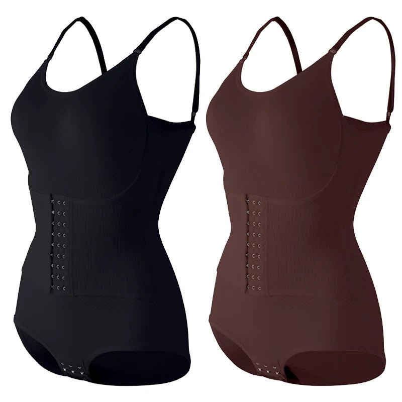 Entrenador de cintura Sexy con ganchos para mujer, ropa moldeadora sin costuras, adelgazante, levantador de glúteos, mono con entrepierna abierta, ropa interior elástica alta - lobbol