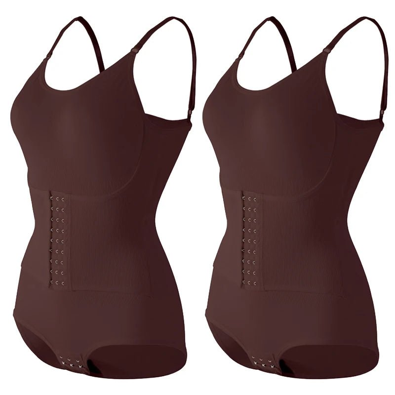 Entrenador de cintura Sexy con ganchos para mujer, ropa moldeadora sin costuras, adelgazante, levantador de glúteos, mono con entrepierna abierta, ropa interior elástica alta - lobbol