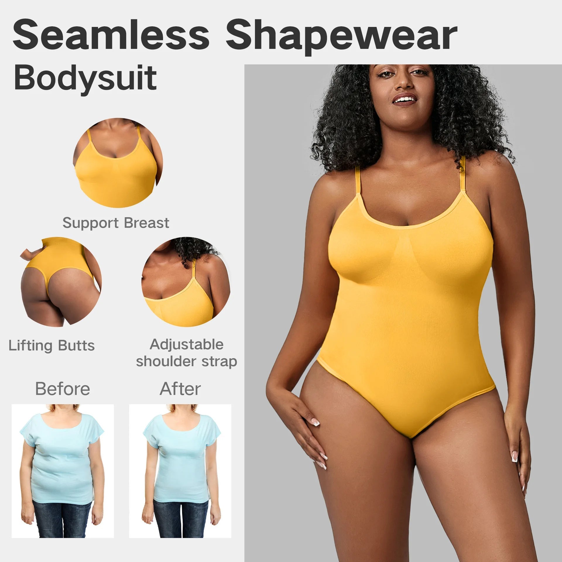 Hot Selling Women's Sleeveless Fashion T Shirt Breathable Tummy Control Camisole Shapers - lobbol