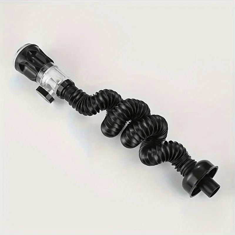 Kit de drenaje para lavabo de baño, tubo de drenaje para lavabo tipo P de metal, adecuado para orificios de drenaje de 1 - 1/4 pulgadas y 1 - 1/2 pulgadas - lobbol