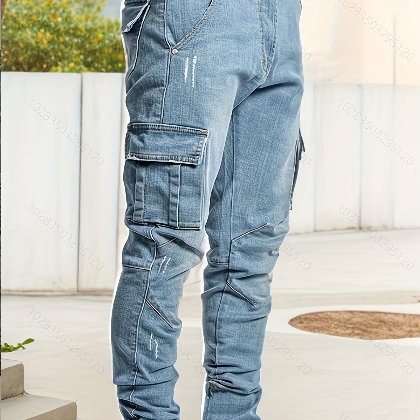 Men's Skinny Jeans - Stretch Work Pants with Slim Fit, All - Season Stretch Denim for Casual & Formal Outfits - Non - See - Through Streetwear Trousers, Versatile Clothing, Contemporary Fashion, Durable Fabric, Stylish Bottoms, Urb - lobbol