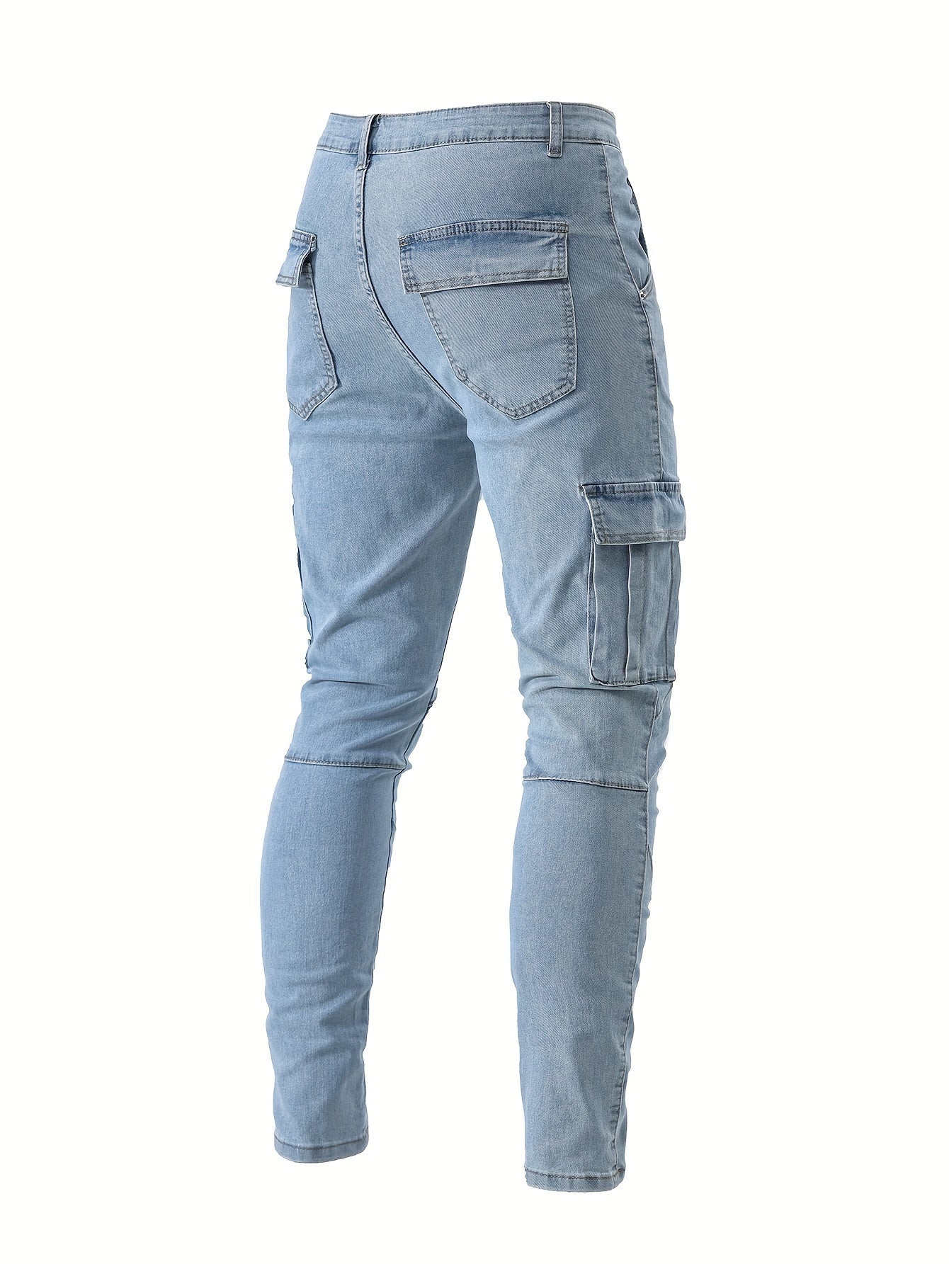 Men's Skinny Jeans - Stretch Work Pants with Slim Fit, All - Season Stretch Denim for Casual & Formal Outfits - Non - See - Through Streetwear Trousers, Versatile Clothing, Contemporary Fashion, Durable Fabric, Stylish Bottoms, Urb - lobbol
