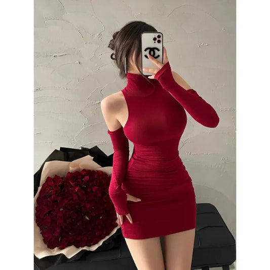 Mini vestido de mujer sin mangas plisado - lobbol