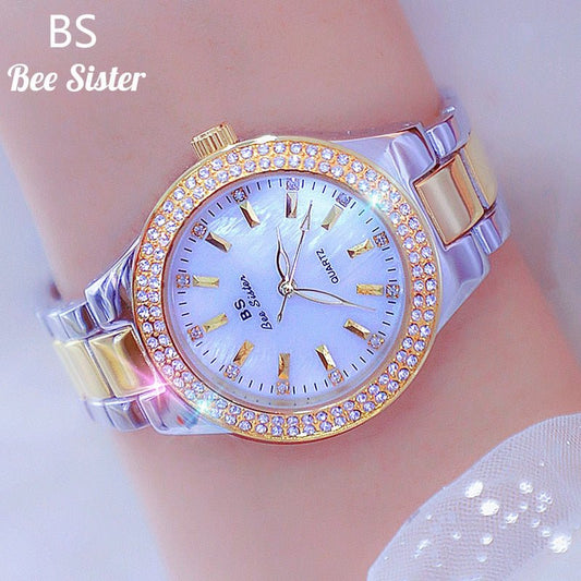 Reloj de pulsera de acero inoxidable para mujer - lobbol