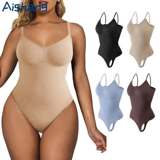Shapewear Body Tanga Fajas Colombianas Body Shaper mujeres sin costuras Control de barriga adelgazante vaina vientre plano para ropa interior - lobbol