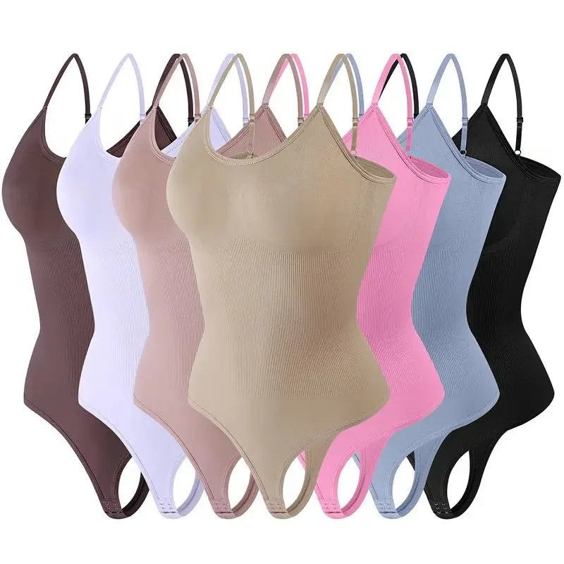 Shapewear Body Tanga Fajas Colombianas Body Shaper mujeres sin costuras Control de barriga adelgazante vaina vientre plano para ropa interior - lobbol